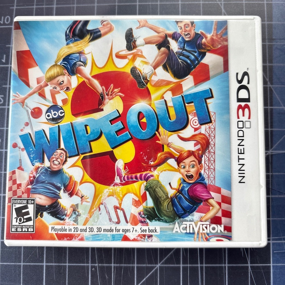 Activision Wipeout 3 Nintendo 3DS Kids OS White Excellent Complete CIB Game